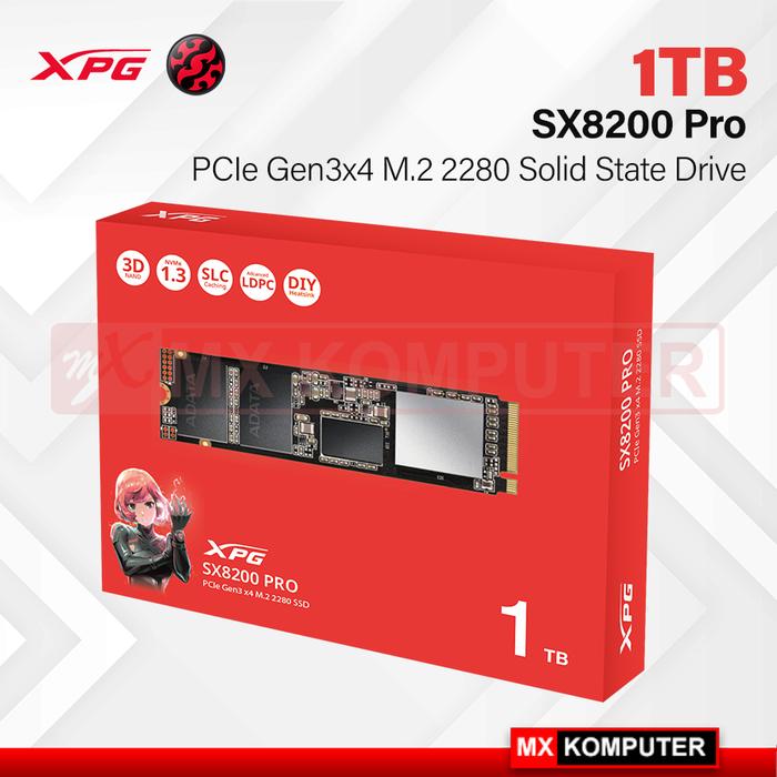 Gambar Nvme Adata XPG SX8200 PRO 1TB SSD M.2 NVMe dari MXKomputer_NEW undefined Tokopedia