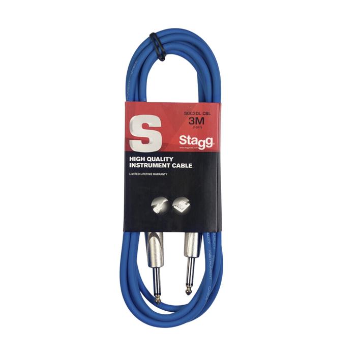 Gambar Kabel Gitar Stagg Cable SGC3DL, 3M/10ft Intrument Jack TS Mono Cable Guitar Bass Keyboard Electric Drum Acoustic - Biru dari Melodia Musik Online undefined Tokopedia
