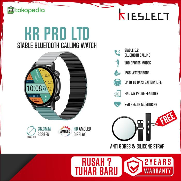 Gambar Kieslect KR Pro Ltd Smartwatch Amoled Jam Tangan Pria Wanita - Black dari Kieslect Official Store undefined Tokopedia