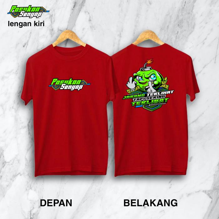 Gambar Kaos Pasukan Senyap Kaos Sablon Pakaian Pria Pakaian Wanita Oblong - maroon, L dari IVACOLLECTION238 undefined Tokopedia