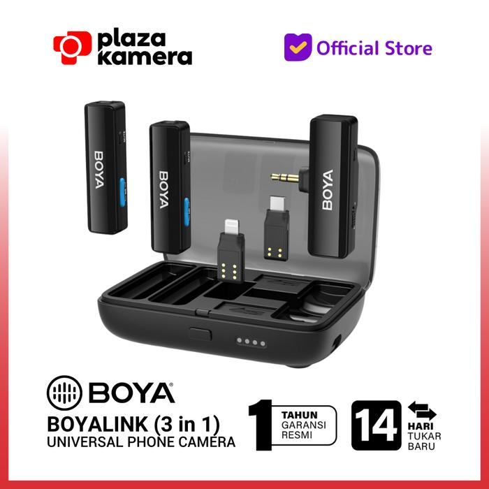 Gambar Boya Link BOYALINK Wireless Microphone Camera Smartphone Type C iPhone dari PlazaKamera Store undefined Tokopedia