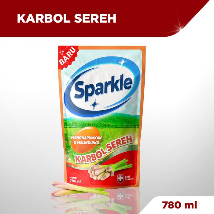 Gambar Sparkle Karbol Wangi Sereh 780 ml - Karbol Sereh dari Sparkle and Cheers Official Store undefined Tokopedia