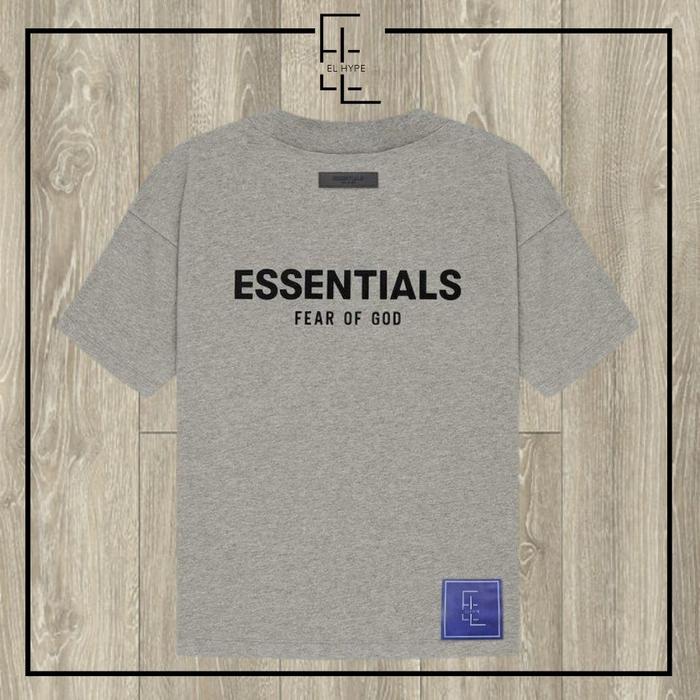 Gambar Essentials Fear Of God Tshirt SS22 Tee Dark Oatmeal Original FOG dari El Hype undefined Tokopedia