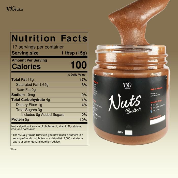 Gambar WOSUKA Dark Chocolate Peanut Butter | Selai Kacang Cokelat | Selai Kacang Coklat - NONE, CREAMY dari WOsuka undefined Tokopedia