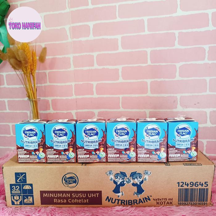 Gambar Frisian Flag Nutribrain Omega susu UHT Chocolate 115ml X 36 pcs dari Toko Hanifah NA undefined Tokopedia