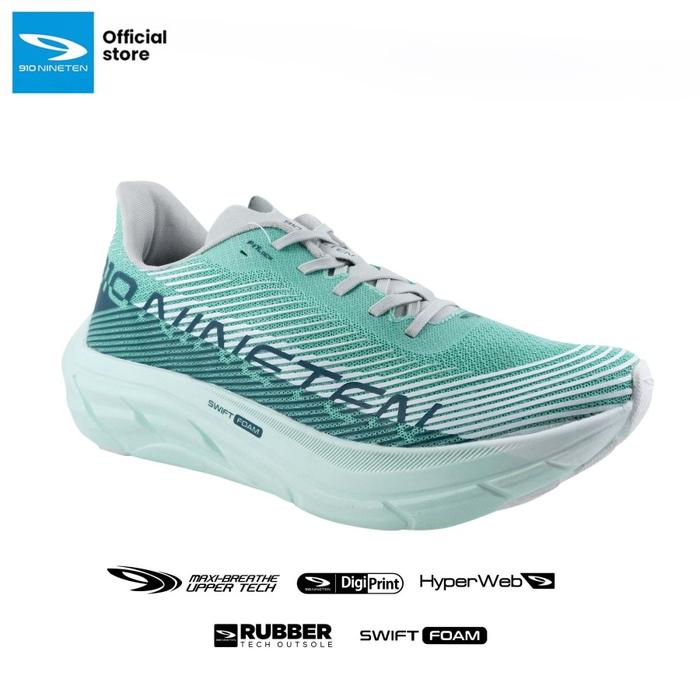 Gambar SEPATU LARI LOKAL PRIA WANITA NINETEN REISHIKA BOLSTER - MINT/PUTIH - Mint, 37 dari Nineten Kendal undefined Tokopedia