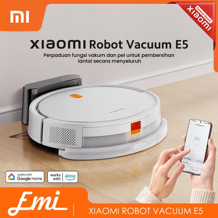Gambar Mi Robot Vacuum Cleaner E5 Penyedot Debu Alat Pel Otomatis 2000Pa dari Emilab Indonesia undefined Tokopedia
