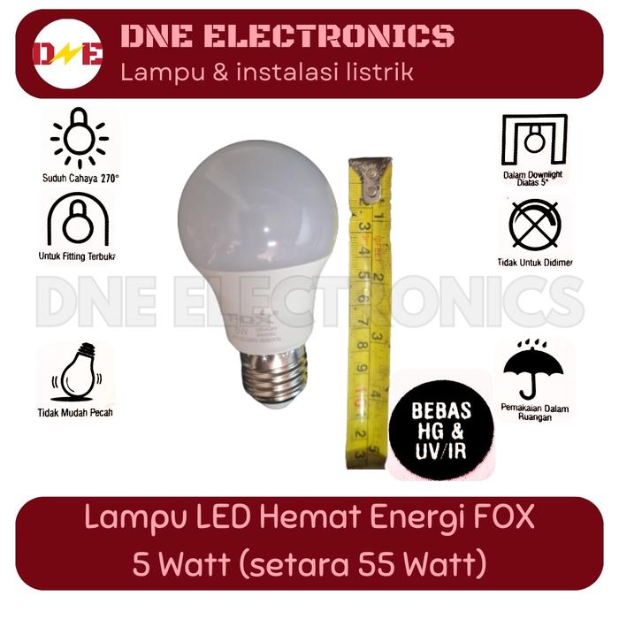 Gambar Lampu LED hemat energi putih 5w 7w 9w 12w 15w 18w - 5 Watt dari DNE Electronics undefined Tokopedia