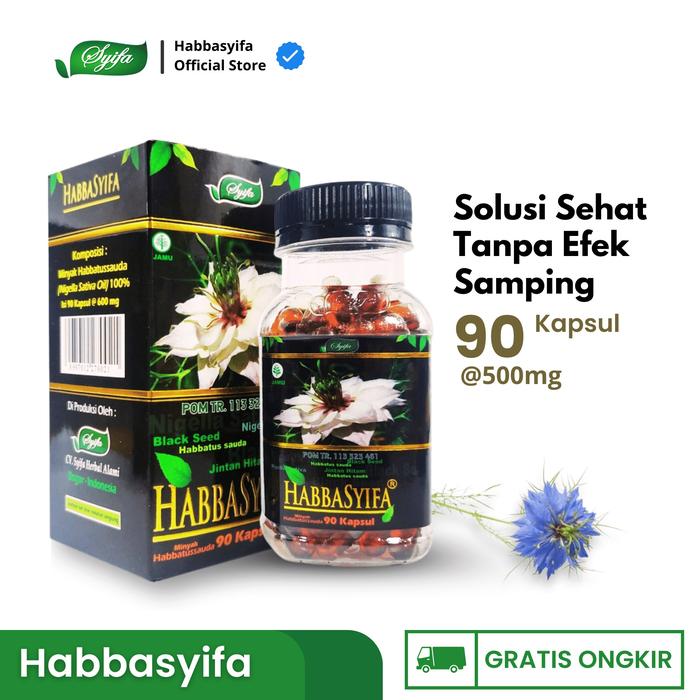 Gambar Suplemen Habbatussauda HabbaSyifa 200 Kapsul 2 Botol | Habbatussauda Oil | Jintan Hitam - Hbs 90 kpsl dari HabbaSyifa Official undefined Tokopedia