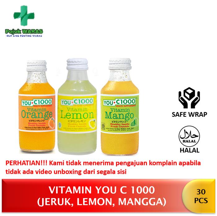 Gambar You C 1000 Dus Isi 30 Botol rasa Orange, Lemon, Mangga bisa campur isi 30 - Orange dari Pojok Waras undefined Tokopedia