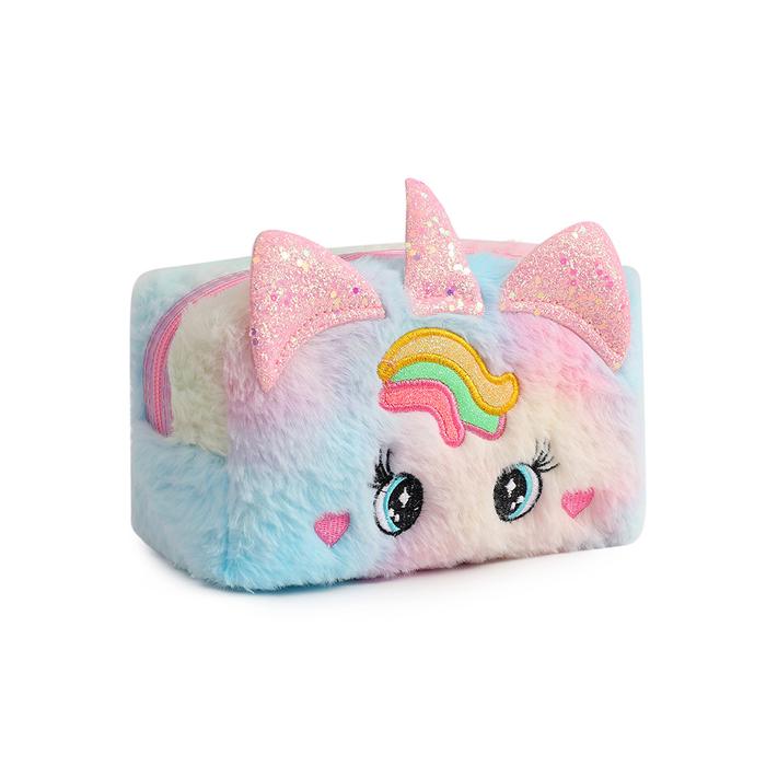 Gambar Kotak Pensil Unicorn Tanduk Pouch Make up  Unicorn Wadah Aksesoris Alat Tulis Alat rias Tempat Pensil Bulu Tanduk Kado Ultah Anak - Tanduk Pink dari trendberry undefined Tokopedia