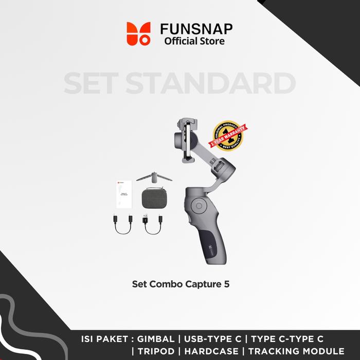 Gambar Funsnap Capture 5 Exclusive Set Gimbal Stabilizer 3-Axis AI Tracking - Basic Version dari STS Geospatial Indonesia undefined Tokopedia