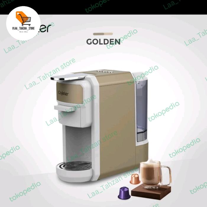 Gambar Cafeler Mesin Kopi Multi Kapsul 3IN1 / Capsule Coffee Maker 19Bar - golden dari LAA TAHZAN STORE JKT undefined Tokopedia