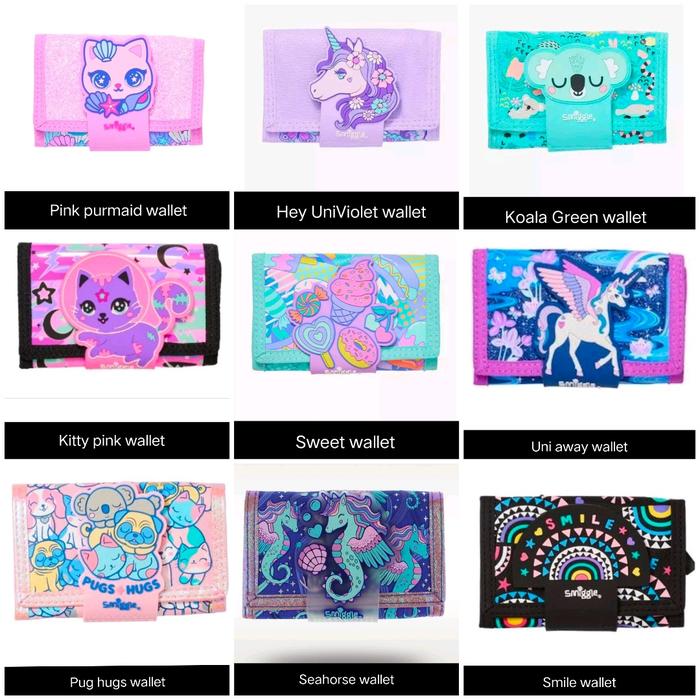 Gambar Smiggle Wallet Minecraft, Ariel, unicorn, kitty, Game On, Astronot dari einstein toys shopp undefined Tokopedia