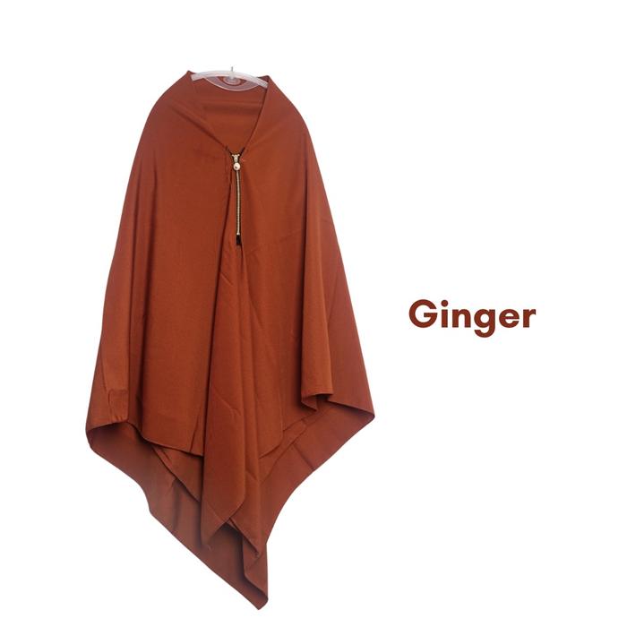 Gambar jilbab segi empat instan resleting Wolfis Kerudung Instan Zipper Premium - Ginger dari Alaymanproduction undefined Tokopedia