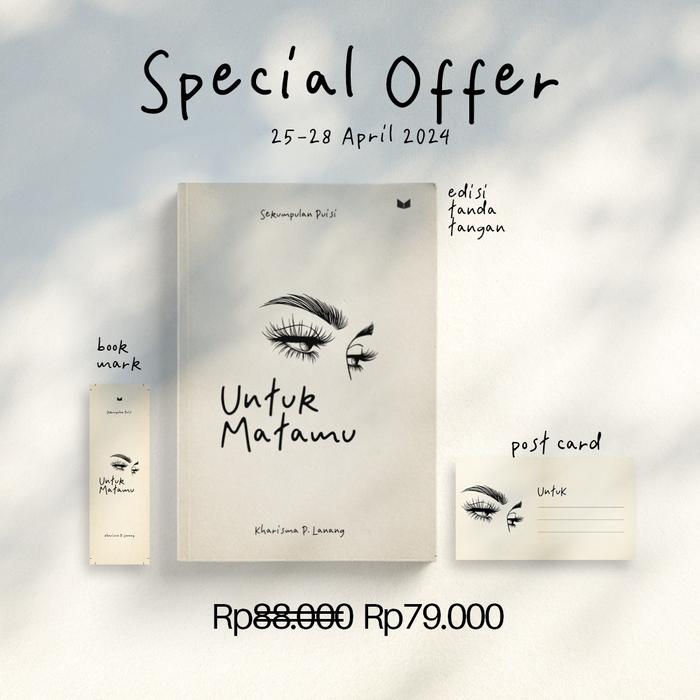 Gambar Pre Order Buku Untuk Matamu ( New Cover ) - By kharisma p lanang Mediakita - Bumi Fiksi - Paket 1 dari Bumi Fiksi Makassar undefined Tokopedia