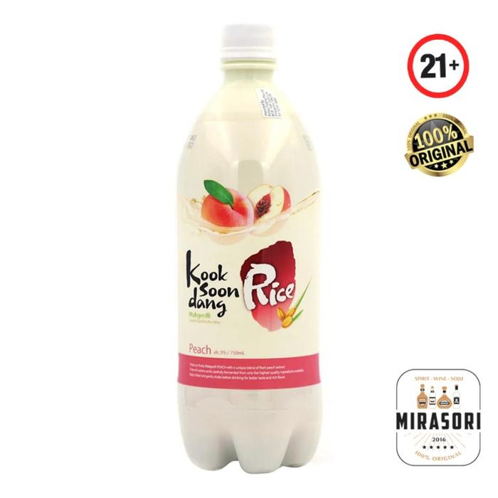 Gambar Beer Import Korea Kook Soon Dang (KSD) Makgeolli Peach 750 ML dari MIRASORI_NEW undefined Tokopedia