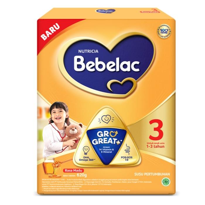 Gambar Bebelac 3 Susu Pertumbuhan Anak 1-3 Tahun Madu 620gr dari Meri Snack undefined Tokopedia
