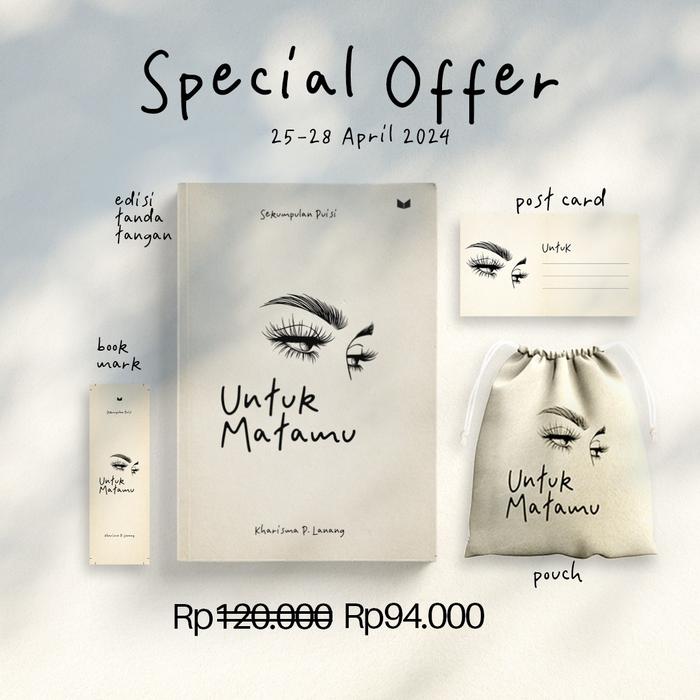 Gambar Pre Order Buku Untuk Matamu ( New Cover ) - By kharisma p lanang Mediakita - Bumi Fiksi - Paket 2 dari Bumi Fiksi Makassar undefined Tokopedia