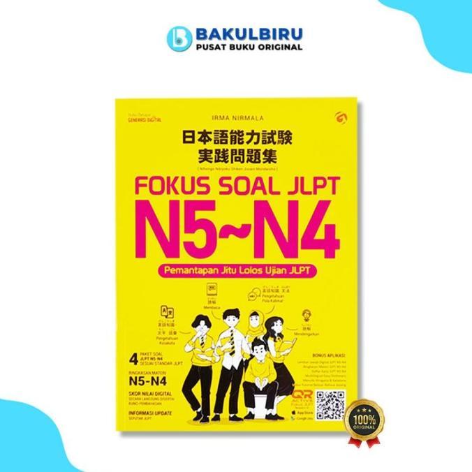 Gambar Buku Tes Jlpt - Fokus Soal Jlpt N5-N4 Pemantapan Jitu Lolos Ujian Jlpt - FOKUS SOAL JLPT dari mahirmahir undefined Tokopedia