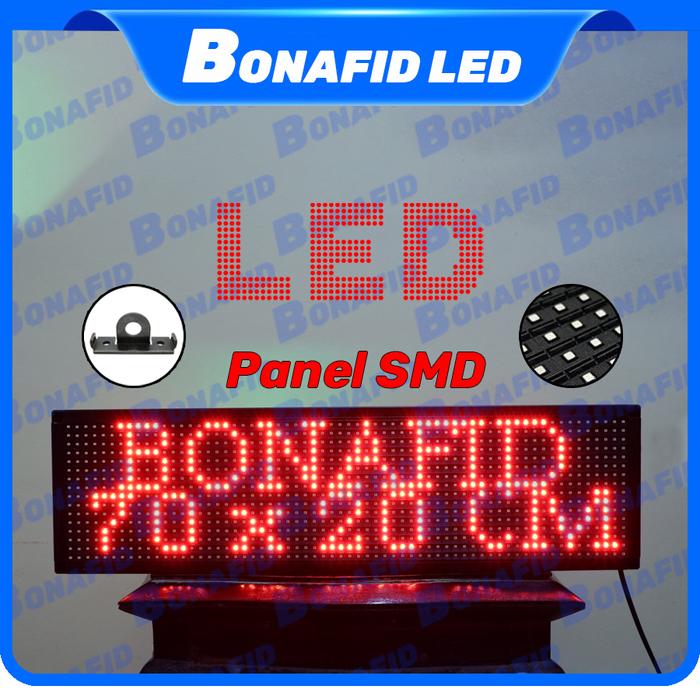 Gambar Jual LED Running Text Indoor Merah 70 cm x 20 cm - Merah SMD  dari Bonafid888 undefined Tokopedia