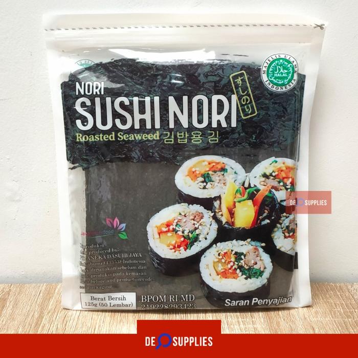 Gambar Sushi Nori Gold 50 lembar - Rumput Laut Seaweed Kimbap Java Halal MUI - Maru Nori dari Desupplies undefined 5 Tokopedia