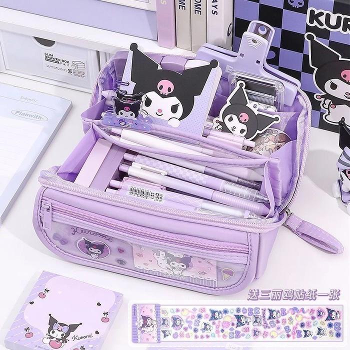 Gambar Sanrio Tempat Pensil Cinnamoroll Baru Anime My Melody Kuromi Penyimpan - Ungu dari Zedo Store8 undefined Tokopedia