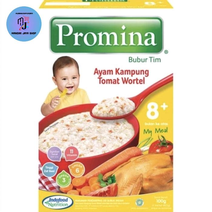 Gambar PROMINA BUBUR AYAM KAMPUNG TOMAT WORTEL 100GR dari COCONUTBABYSHOP undefined Tokopedia