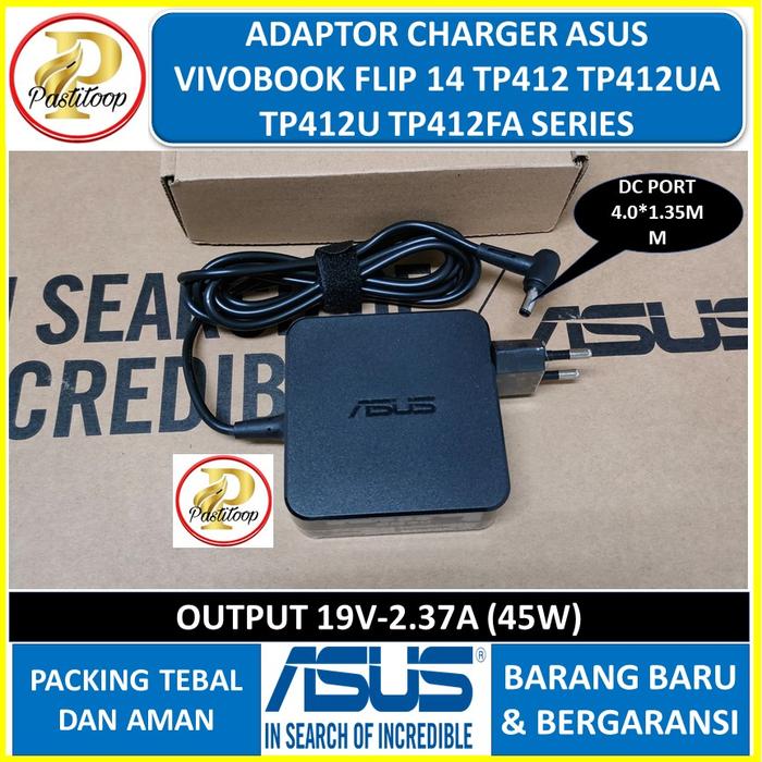 Gambar Adaptor Charger Asus VivoBook Flip 14 TP412 TP412UA TP412U TP412FA dari PastiToop99 undefined Tokopedia
