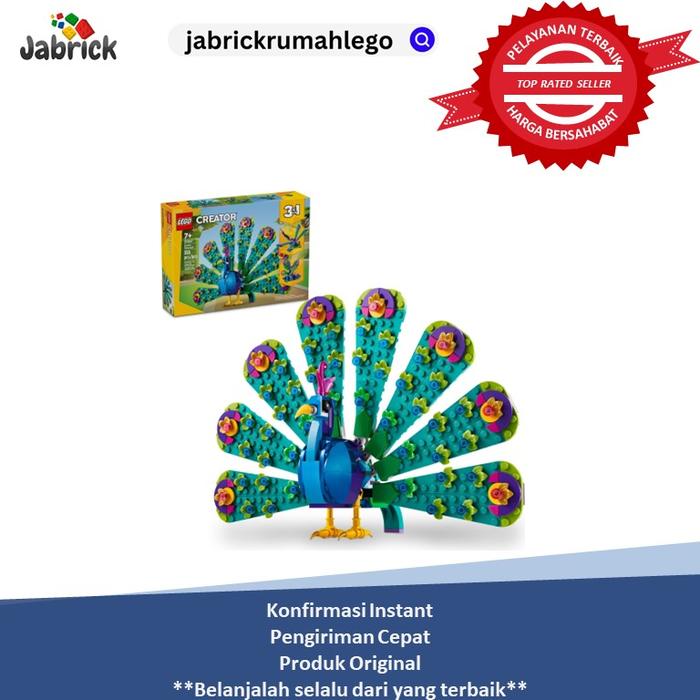 Gambar LEGO 31157 Creator  Exotic Peacock dari Jabrick Rumah LEGO undefined Tokopedia