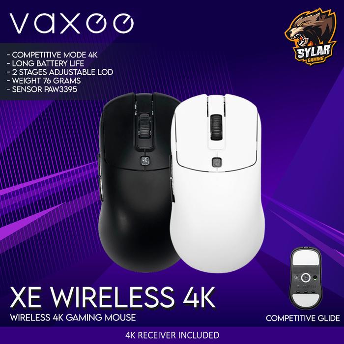 Gambar Vaxee XE Wireless 4K Gaming Mouse - Putih dari Sylar Gaming Solution undefined Tokopedia