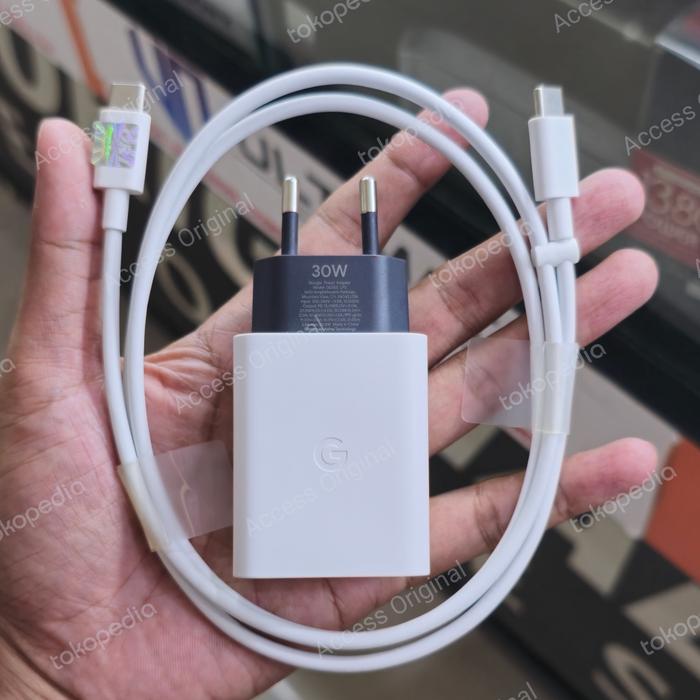 Gambar Charger Adaptor Google 30W USB C Pixel 6 Pro Pixel 7 Pro Pixel 8 Pro Copotan Original - Charger 1 Set dari Access Original undefined Tokopedia