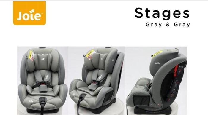 Gambar Joie Stages Carseat / Dudukan Mobil Bayi Kursi - Grey dari Baby On Board Indonesia undefined Tokopedia