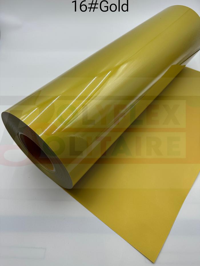 Jual (Khusus Rollan)Polyflex PVC Korea Warna Normal - Gold Glossy ...