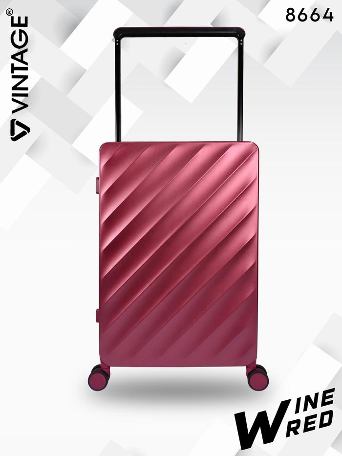 Gambar Koper Vintage Hardcase PC TSA Frame Lock 20 Inci 8664 GARANSI RESMI - Wine Red dari Polo Milano undefined Tokopedia