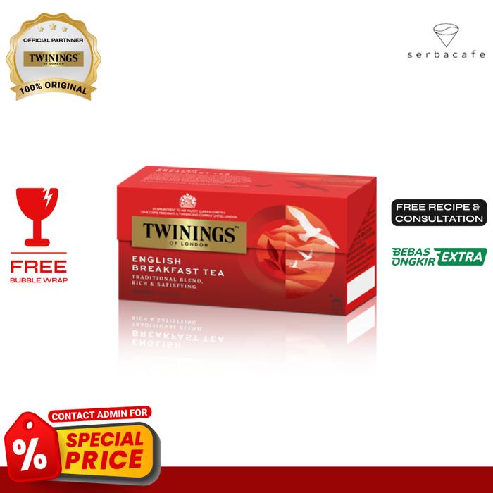Gambar Twinings Tea All Flavour (1 Pack 25 Tea Bag) - Eng Breakfast dari Serba Cafe undefined Tokopedia