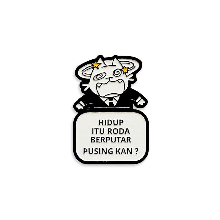 Gambar KITC Pin Kucing Neko Enamel Pin - Pusing Kan dari KITC undefined Tokopedia