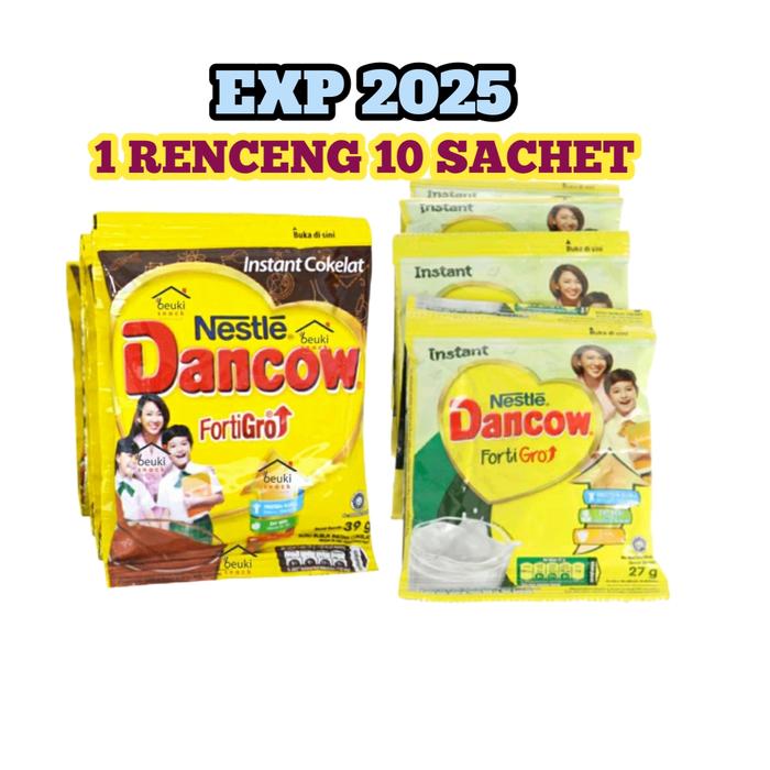Gambar DANCOW SACHET | SASET FORTIGRO RENCENG 10 X 26GR | 38GR - PUTIH 26GR dari Raja 899 undefined Tokopedia