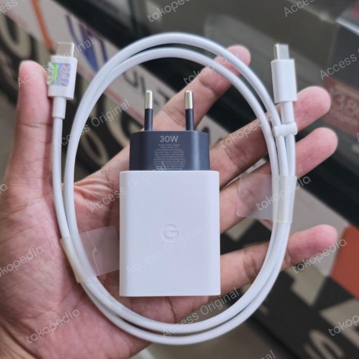 Gambar Charger Adaptor Google 30W USB C Pixel 7a Pixel 7 Pro Adapter Cobutan Original - Charger 1 Set dari Access Original undefined Tokopedia