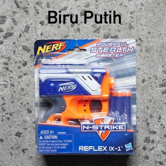 Gambar Nerf Reflex IX-1 Blaster Microshot IX1 Nano Nstrike Pocket Orange - Biru Putih dari Toysgraphy Wonder undefined Tokopedia