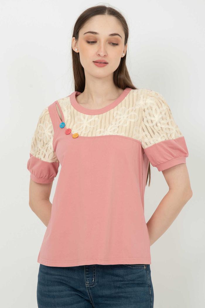 Gambar *Ready Stok* SISTER'S - Atasan Kaos S7471 (JS) - Pink, 5L dari Sisters Fashion Group undefined Tokopedia