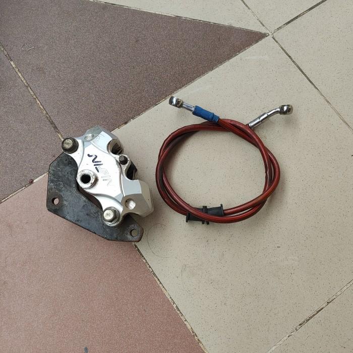 Gambar Kaliper Rem Nissin Depan 2 Piston CNC Silver PNP CBR 150R Facelift dari BekasBekasSaja undefined Tokopedia