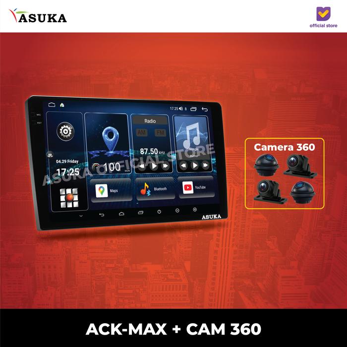 Gambar Headunit Asuka ACK 5 MAX Android Smart Sensing 8/128GB Garansi Resmi untuk Mobil - HU + Cam 360, 9 Inch 8/128GB dari ASUKA CAR TV undefined Tokopedia
