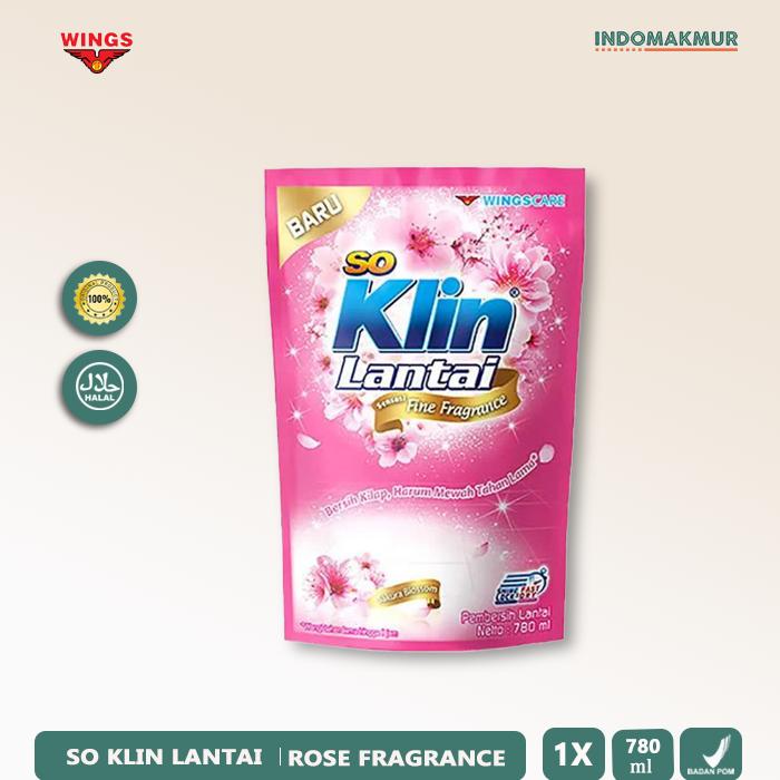 Gambar SoKlin Pembersih Lantai Cair - Rose Bouquet, RF 780ml dari INDOMAKMUR. undefined 5 Tokopedia