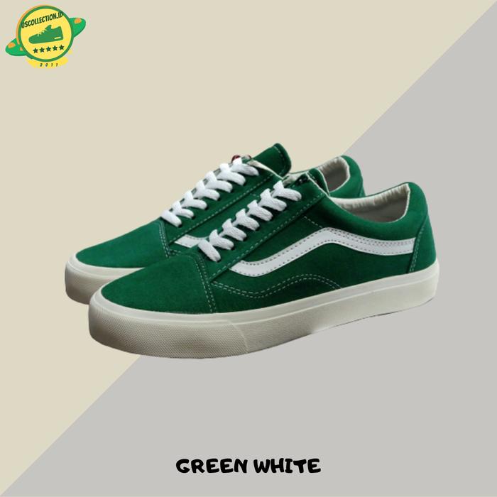 Gambar SEPATU VANS OLDSKOOL HIJAU PUTIH SEPATU SNEAKERS PRIA - Hijau Putih, 39 dari @uscollection undefined Tokopedia