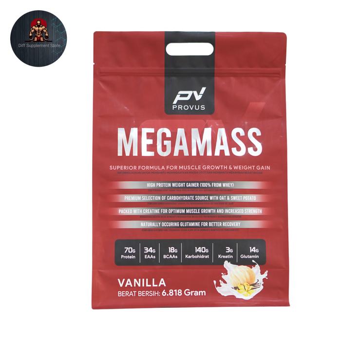 Gambar PROVUS MEGA MASS 15 LBS WEIGHT GAINER 30 SERVING - VANILLA dari Diff Supplement Store undefined Tokopedia