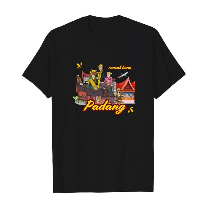 Gambar Kaos Baju Oblong Distro Unisex Pria Wanita Kota Indonesia Cowok Cewek Lengan Pendek Oversize Custom - KOTA PADANG, S dari Onestop Fashion_NEW undefined Tokopedia