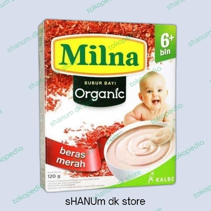Gambar milna bubur bayi organik beras merah 120gr dari shanum dk store undefined Tokopedia