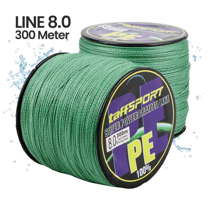 Gambar TaffSPORT Senar Tali Benang Pancing Fishing Line PE Braided - 300M 8.0 dari SOLO MICRO undefined Tokopedia