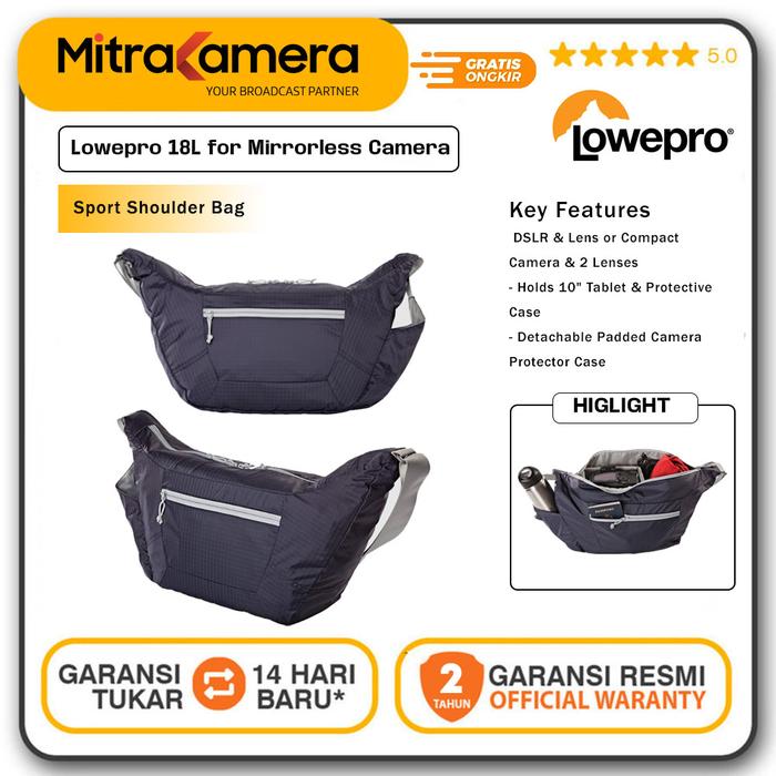 Gambar Lowepro Photo Sport Shoulder 18L for DSLR or Mirrorless Camera dari Mitrakamera undefined Tokopedia